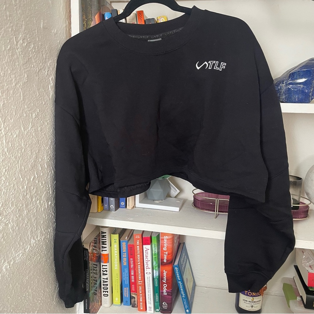 Black cropped TLF sweater